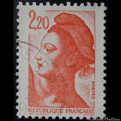 02376 La République, type Liberté - 2F20 rouge