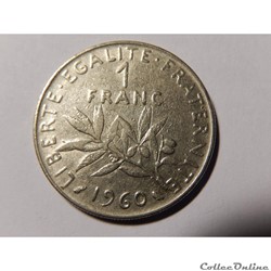 1 franc semeuse 1960