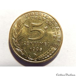 5 centimes Marianne 1998