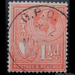 Malte 00120 roi Edward VII 1 1/2d de 1926