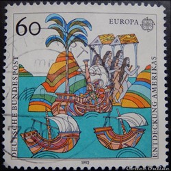 Allemagne RFA 01436 découverte de l'Amérique 60pf de 1992
