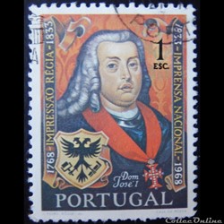 Portugal 01054 roi José I 1$ de 1969