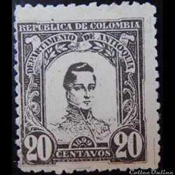 Colombie 00107 général Cordoba 20c de 1899