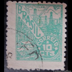 Brésil 00464 industrie du pétrole 10c de 1946