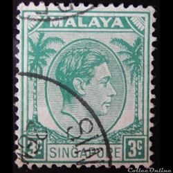 Singapour 00003 roi George VI 3c de 1948