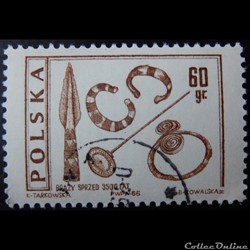 Pologne 01580 armes et ornement en bronze 60Gr de 1966