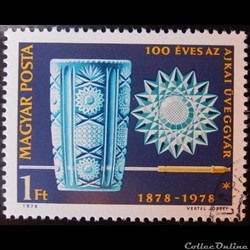 Hongrie 02609 verrerie Ajkai 1ft de 1978