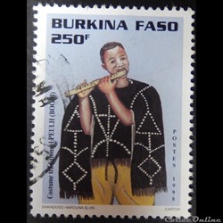 Burkina Faso 01002AM costume traditionnel Peulh 250f de 1998