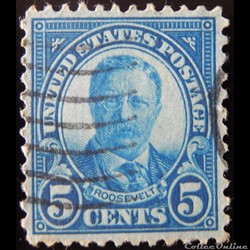 Etats Unis 00232A Théodore Roosevelt 5c de 1922