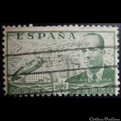 Espagne PA0222 Juan de la Cierva 2Ptas de 1942