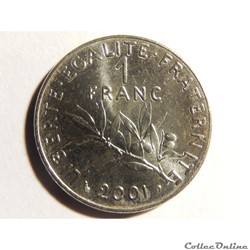 1 franc semeuse 2001