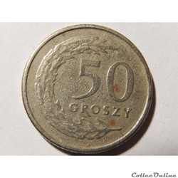 Pologne, 50 groszy de 1995