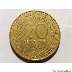 20 centimes Marianne 1982