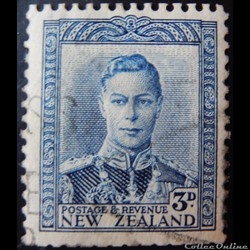 Nouvelle-Zélande 00239A roi George VI 3p de 1941