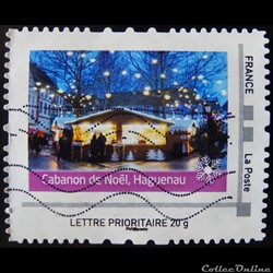 Collec00225 cabanon de noël, Haguenau lettre prioritaire 2014
