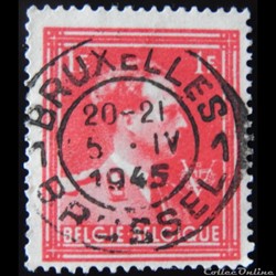 Belgique 00690 roi Léopold III avec V 1F de 1944