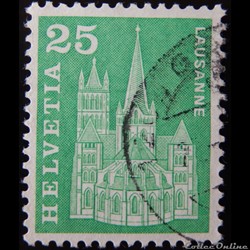 Suisse 00647 cathédrale de Lausanne 25cts de 1960