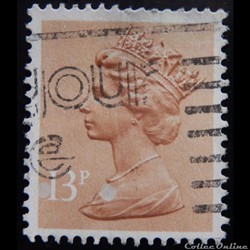 Royaume-Uni 01140 reine Elisabeth II 13p de 1984