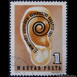 Hongrie 02272 congrès d'audiologie, Budapest 1ft de 1972