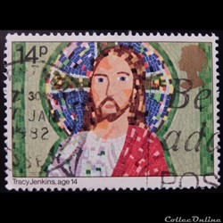 Royaume-Uni 01012 dessin enfant de Jésus-Christ 14p de 1981