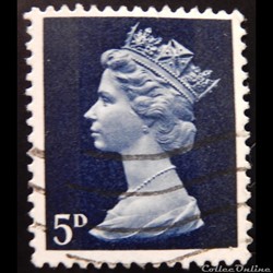 Royaume-Uni 00477 reine Elisabeth II 5d de 1967