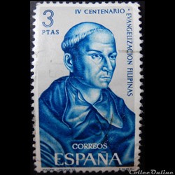 Espagne 01356 Andres de Urdaneta 3Ptas de 1965