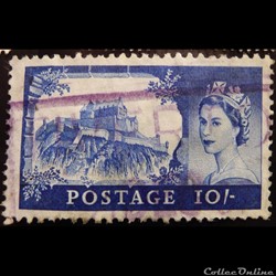 Royaume-Uni 00353 Château d'Edinburg 10s de 1959