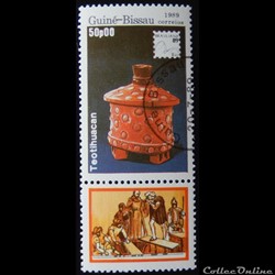 Guinée-Bissau 00528 Teotihuacan 50p de 1989
