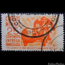 Mexique E0009 side car 25c de 1951
