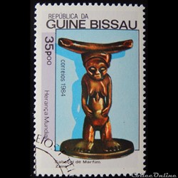 Guinée-Bissau 00295F Tabouret 35p de 1984