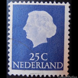 Pays-Bas 00603 reine Juliana 25c de 1953
