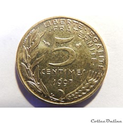 5 centimes Marianne 1997