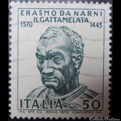 Italie 01049 Erasmo da Narni il Gattamelata 50 lires de 1970