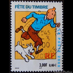 03303 Fête du timbre Tintin et Milou 3 F - 0,46 €