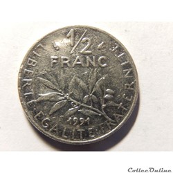50 centimes Semeuse 1991