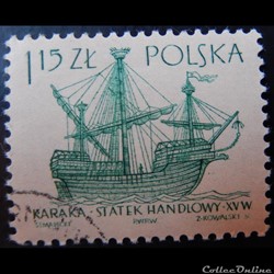 Pologne 01422 Caravelle 1.15Zt de 1965