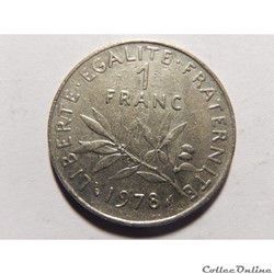 1 franc semeuse 1978