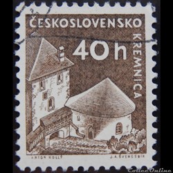 Tchécoslovaquie 01072 château de Kremnica 40 h de 1960