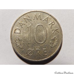 Danemark, 10 ore de 1976
