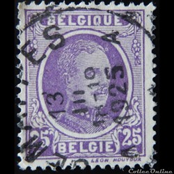 Belgique 00197 roi Albert I 25c de 1922
