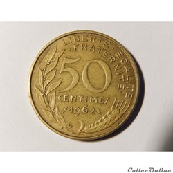 50 centimes Mariannes 1962