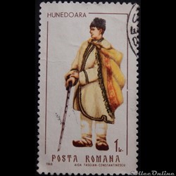 Roumanie 02437 costume folklorique Hunedoara 1 Lei de 1968