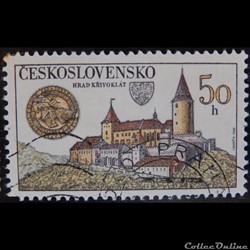 Tchécoslovaquie 02491 château de Krivoklat 50 h de 1982