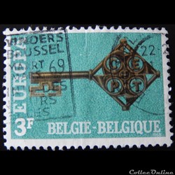 Belgique 01452 Clé 3F de 1968