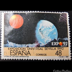 Espagne 02494 exposition universelle de Séville de 1992 48Ptas de 1987