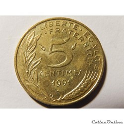 5 centimes Marianne 1991