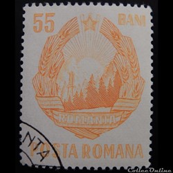 Roumanie 02351 Armoirie 55 Bani de 1967