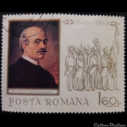 Roumanie 02399 Vasile Alecsandri poète 1.60 Lei de 1968