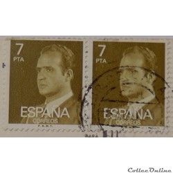 Espagne 01994 roi Juan Carlos I 7Ptas de 1976