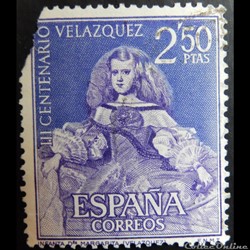 Espagne 01019 peinture de Diego Velazquez 2.50Ptas de 1961